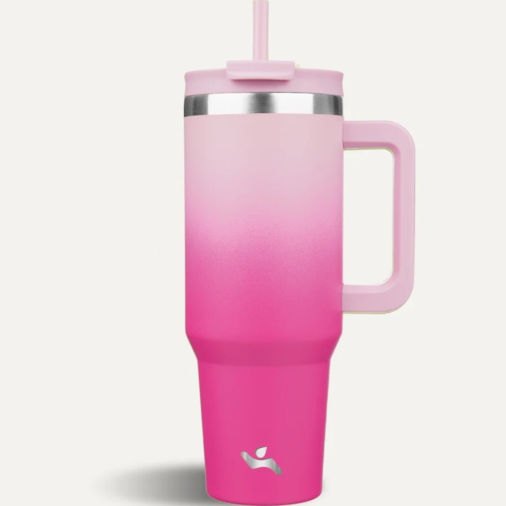 Konokyo 30oz Insulated Tumbler w/ Handle and 2-in-1 Lid ~ Cherry Blossom